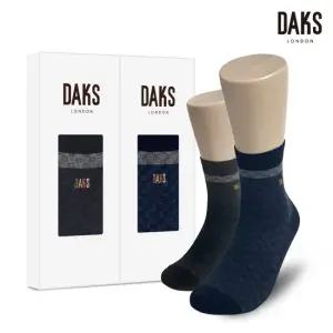 닥스양말 신사2족 선물세트 면후다중목 작은사각탑링글 26318