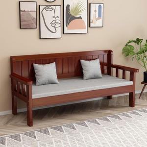 3인용 나무 소파 체어 팔걸이 식당 의자 긴의자 내츄럴 160X52 등받이없는