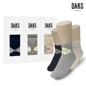 닥스양말 숙녀3족 선물세트 단목 아가일 26411