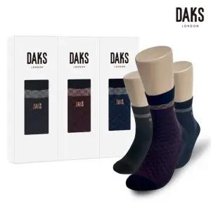 닥스양말 신사3족 선물세트 면후다중목 작은사각탑링글 26317
