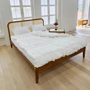 보루네오 엘리브 다온 라탄 침대프레임 퀸 pn957