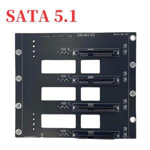 SATA 하드 디스크 드라이브 백플레인 NAS 수납함 카드 서버 확장 6Gbps 7/29P SSD HDD 어댑터 4D 전원 공급