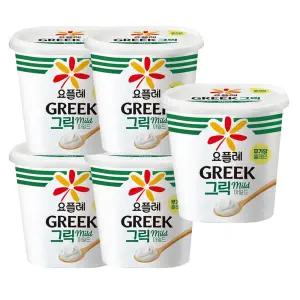 빙그레 요플레 그릭요거트 마일드 무가당 플레인 900g x 5개
