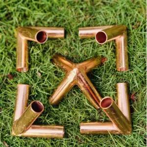 에너지 힐링 구리 피라미드 키트 - 1？2 인치(12.7mm) 파이프용 100 순수 커넥터 명상 레이키 바스투 베이스