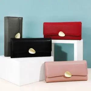 고급 골드버튼 장지갑 WF553F1