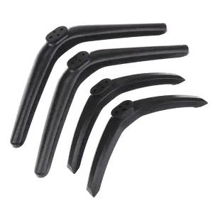 TV 스탠드 다리용 베이스 브래킷 스탠드 다리 테이블탑 50 55인치 TV 4개 나사 포함 대체 받침대 다리 검정