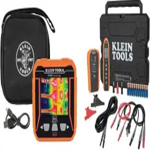 클라인 툴스 TI250 충전식 열 카메라 3가지 색상 팔레트와 ET450 고급 회로 차단기 파인더 및 와이어