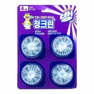 변기청소 탈취 173 화장실청소 40g 변기 청크린 세정제 4개입 화장실