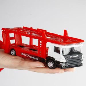 1/64 스카니아 자동차 트레일러 견인 트럭, MAN 오일 탱커 컨테이너 운송기 장난감 모델, 미니어처 프리 휠