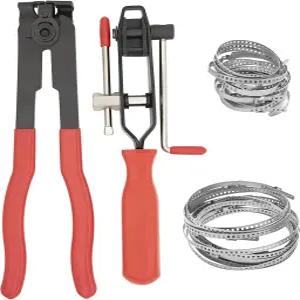 CV 부트 키트가 장착된 클램프 플라이어 이어 타이 스테인리스 스틸 범용 조절식 액슬 조인트 크림프 공구