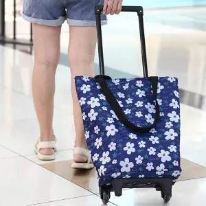 쇼핑카트 미니 틈새 만보 지도 방수장바구니카트 폴딩캐리어