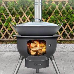 가마솥화덕 드럼통화덕 화로 삼겹살 펜션 솥걸이 아궁이 야외 드럼통 접이식