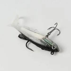 쉐드웜 배스 루어 웜 낚시템출어 다크그레이 인조미끼 새드웜