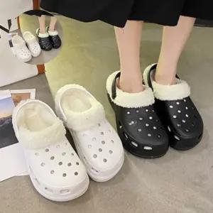 (제스트)털내피 방한로퍼 탈부착 실내화 뮬 털슬리퍼 털실내화