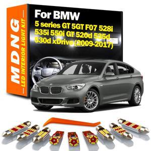 MDNG 26Pcs Canbus LED 인테리어 호환 조명 키트 BMW 호환 5 시리즈 GT F07 528i 535i 520d xDrive 실내 자