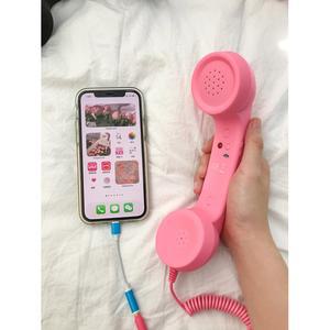 수화기 레트로 디자인 스마트폰 유 화기 장 핸드폰연결수화기 부모님 플러스