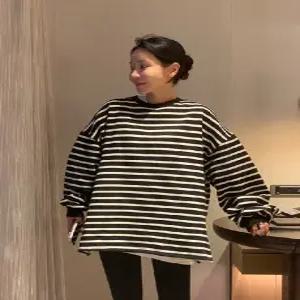 아크릭 힙커버 양기모 단가라 오버핏 맨투맨 (3color)