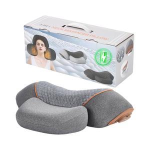 TUFPUZRLCT 3-in-1 충전식 목 마사지 베개, 온열 및 접지력 - 남성용 심부 조직 , 어깨 혹 교정기, 가족 친구를 위한 선물