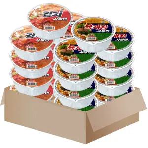 농심 사발 2종 18개 세트{육개장사발면9+김치사발면9} [ST013]