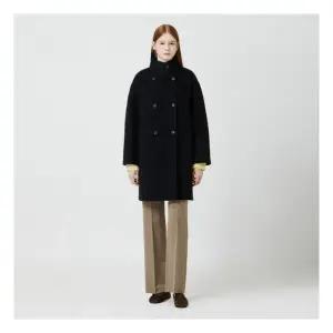 [CC콜렉트] 알파카 블렌드 하이넥 더블 코트 C254MSG355