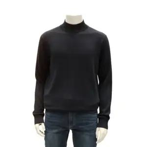 바쏘 FW 블랙 고급 울 캐시미어100 데일리 하프목폴라니트BBBDWN76ABK