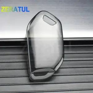 차키케이스 커버 투명 TPU 차량용 스마트 원격 키 케이스 셸 Fob 2024 기아 카니발 EV9 Picanto 상자 뚜껑