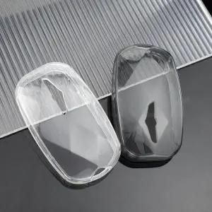 차키케이스 커버 현대 창세기 G90 G70 G80 EQ900 GV60 2022 자동 쉘 Fob 홀더 보호대 차량용 투명 TPU 키