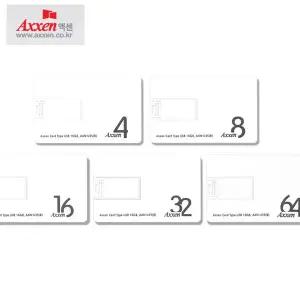 액센 U35 CARD USB카드형 메모리 유에스비 명함사이즈 각인 4GB