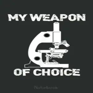 실험실 기술 생물학자 노트북 현미경 무기 선택 재미있는 간호 학생 간호사 구성 노트 학교로 돌아감 6x9