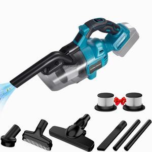 마키타 18V 배터리용 400W 무선 진공청소기 (HEPA 필터 2개 포함) 16000PA 가정용 애완동물 털 제거