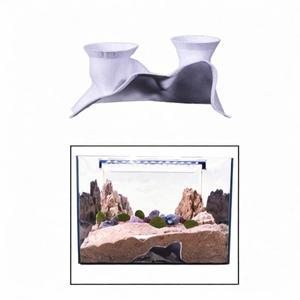 가오리 새우 물고기 은신처 동굴 탱크 장식을위한 수족관 지하 터널