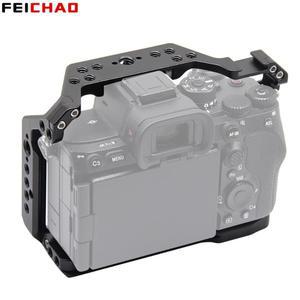 콜드 슈 마운트가있는 알루미늄 합금 A74 카메라 케이지 조작 SONY호환호환 A7M4/A7R4/A9II/A7S3/A1/A7R4A