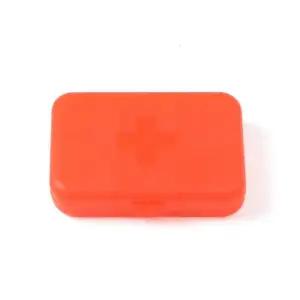 6칸 레드 휴대약통 사각 비타민 알약케이스 알약보관함