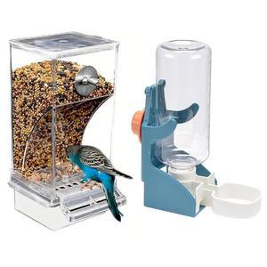 액세서리 자동 모이통 친구 케이지 핀치, 및 새 세트 앵무새, 카나리아용 급수기 잉꼬,