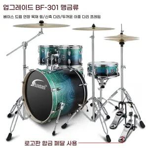 드럼세트 입문자용 드럼 초보자용 연습용 취미용 밴드 악기