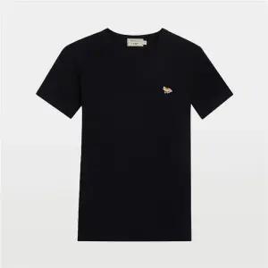 메종키츠네 프로파일 폭스 패치 반팔 티셔츠 FW00140KJ0012 BK