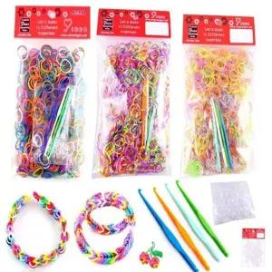 팔찌만들기 룸밴드세트 고무밴드뜨개질 -(S자고리+코바늘포함)