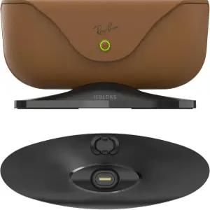 레이밴 메타 충전 케이스(1세대 및 2세대)용 하이블록스 마그네틱 스탠드 USB-C 탈착식 충전기 도크 스마트