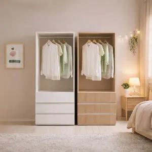 브리튼 800 3단 오픈서랍옷장 BT017 (착불)