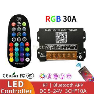 24V 스마트 블루투스 LED PWM 스트립 조광기 모듈 원격 APP 10A 색상 조명 타이밍 CH RF RGB RGBW 컨트롤러 단일