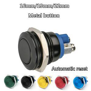 금속 버튼 스위치 완전 산화 자체 리셋 방수 인칭 나사 발  12mm  22mm