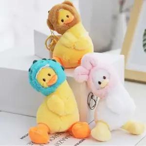 열쇠고리 갸우뚱 오리 키링 귀여운 인형 키링 가방 열쇠 고리