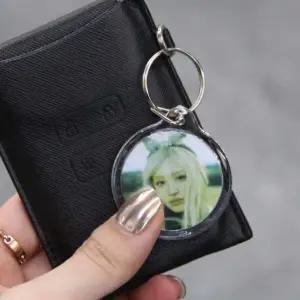 투명 포카 증명사진 키링 원형 증사키링