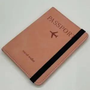 여권수납 여권홀더 밴드형 RFID차단 지갑 케이스 핑크