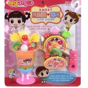 안녕자두야 파르페 케익 소꿉 놀이 세트음식장난감 주방 역할 어린이