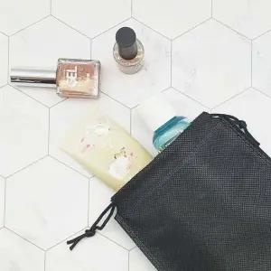 부직포 가방 블랙 소 이너백