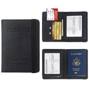 여권케이스 복제방지 RFID차단 유심 카드 멀티여권지갑 유럽 베낭 여행지갑