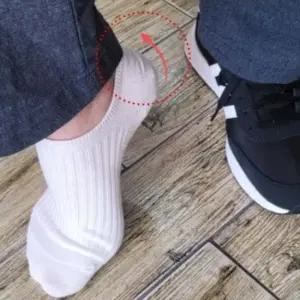 베이직양말 여성용 골지 발목 덧신 양말 화이트