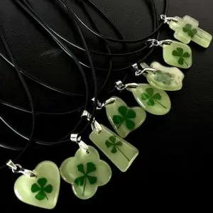네잎클로버 야광 행운고리 차키키링 행운키링