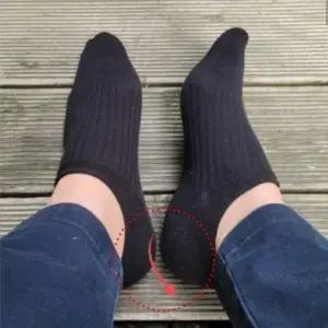 면양말 발등양말 발목 블랙 골지 남성용 덧신